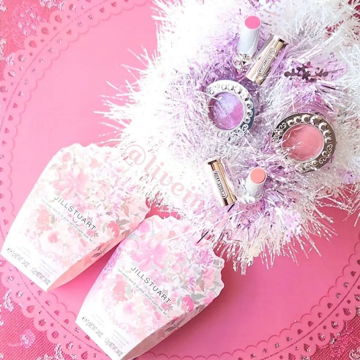 アイジュエルデュー&リップグロウ セラムバーム ミニ キット Ⅰ/JILL STUART/メイクアップキットを使ったクチコミ(1枚目)