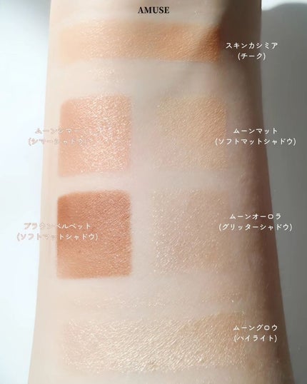 ヴィーガンフェイスオールパレット/AMUSE/アイシャドウパレットを使ったクチコミ(4枚目)