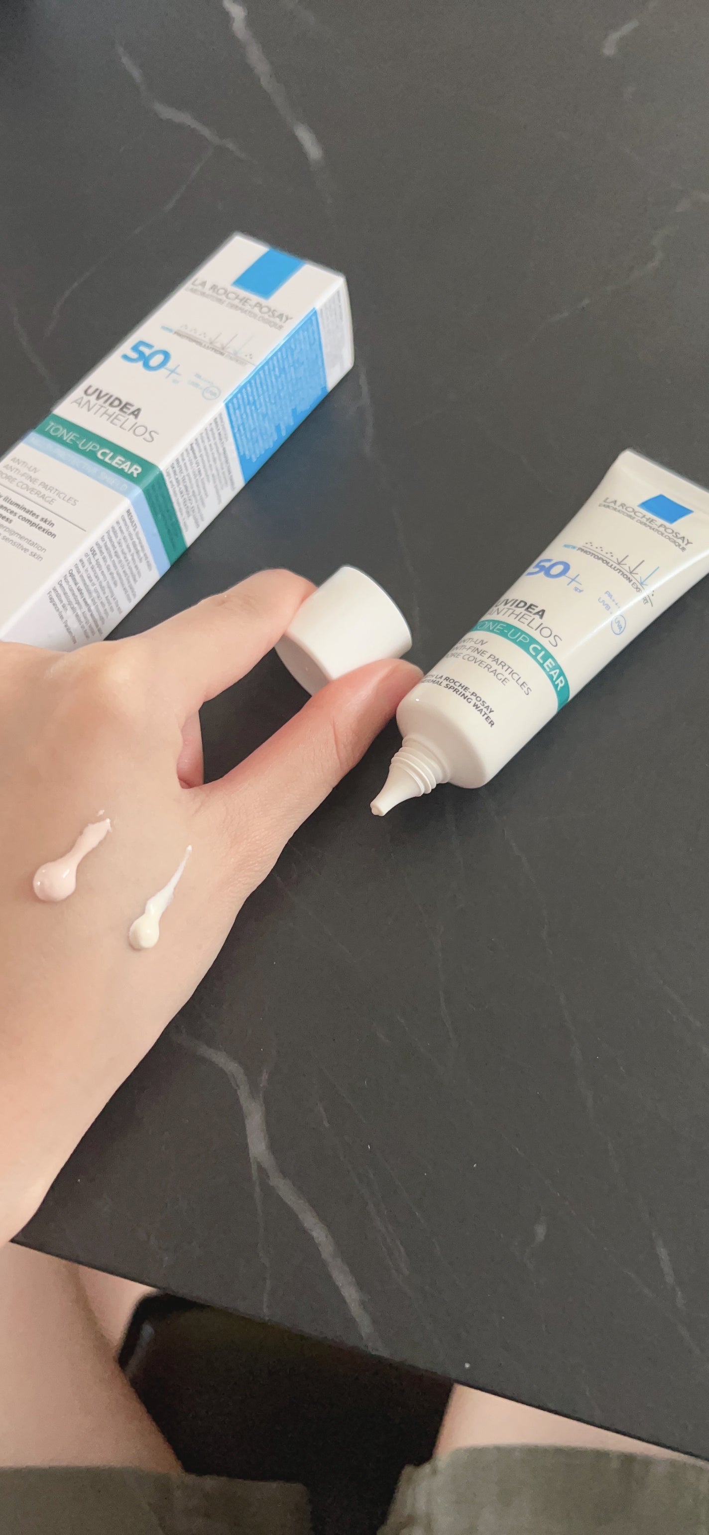 UVイデア XL プロテクショントーンアップ ローズ/ラ ロッシュ ポゼ/日焼け止めクリームを使ったクチコミ(4枚目)
