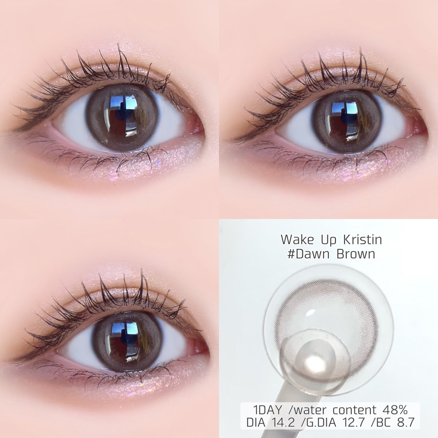 Wake Up Kristin/Hapa kristin/1ヶ月(1MONTH)カラコンを使ったクチコミ(9枚目)