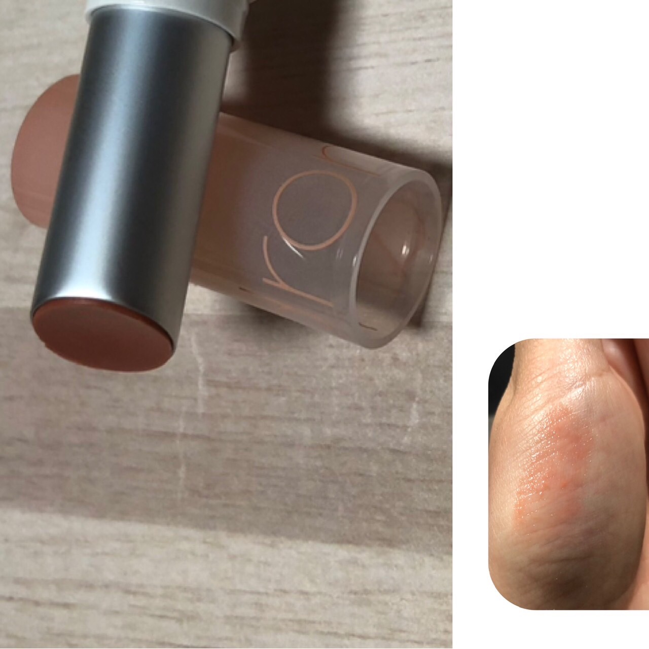 グラスティングメルティングバーム 01 ココヌード(Coco Nude)/rom&nd/リップバームを使ったクチコミ（2枚目）