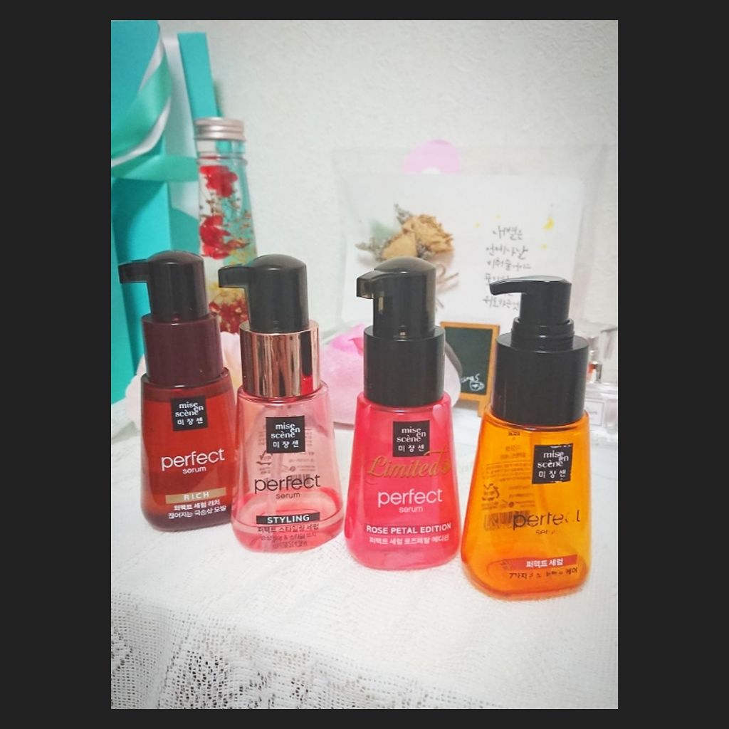 パーフェクト セラム オリジナル/miseenscene/ヘアオイルを使ったクチコミ（1枚目）