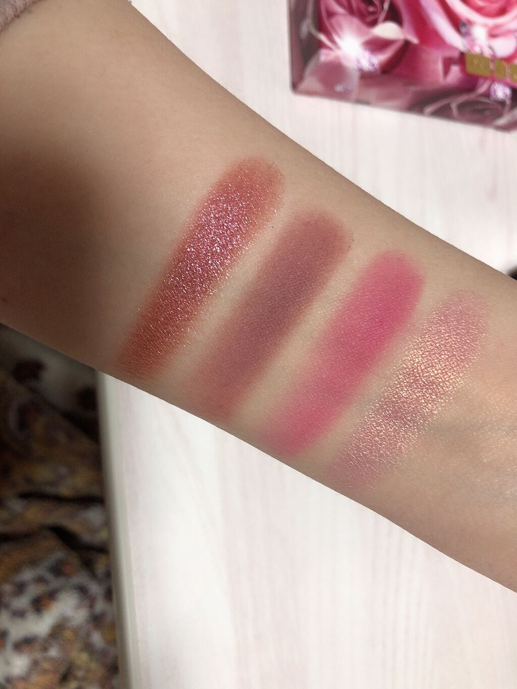 DIVINE ROSE LUXE QUAD/PAT McGRATH LABS/アイシャドウパレットを使ったクチコミ(3枚目)