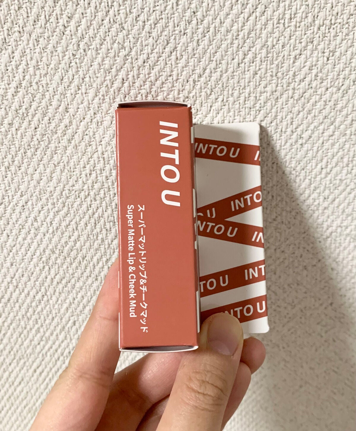 スーパーマットリップ&チークマッド/INTO U/口紅を使ったクチコミ(1枚目)