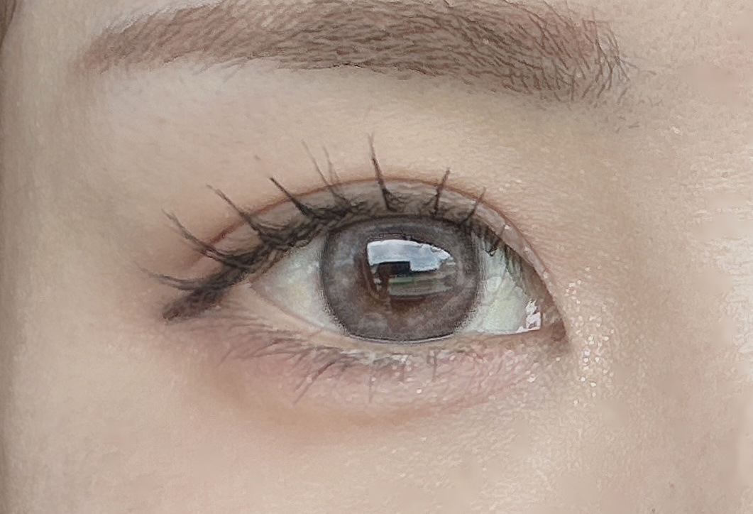 Mxxxnu 1month milk gummy chai darkbrown（チャイダークブラウン）/Mxxxnu/１ヶ月（１MONTH）カラコンを使ったクチコミ（2枚目）