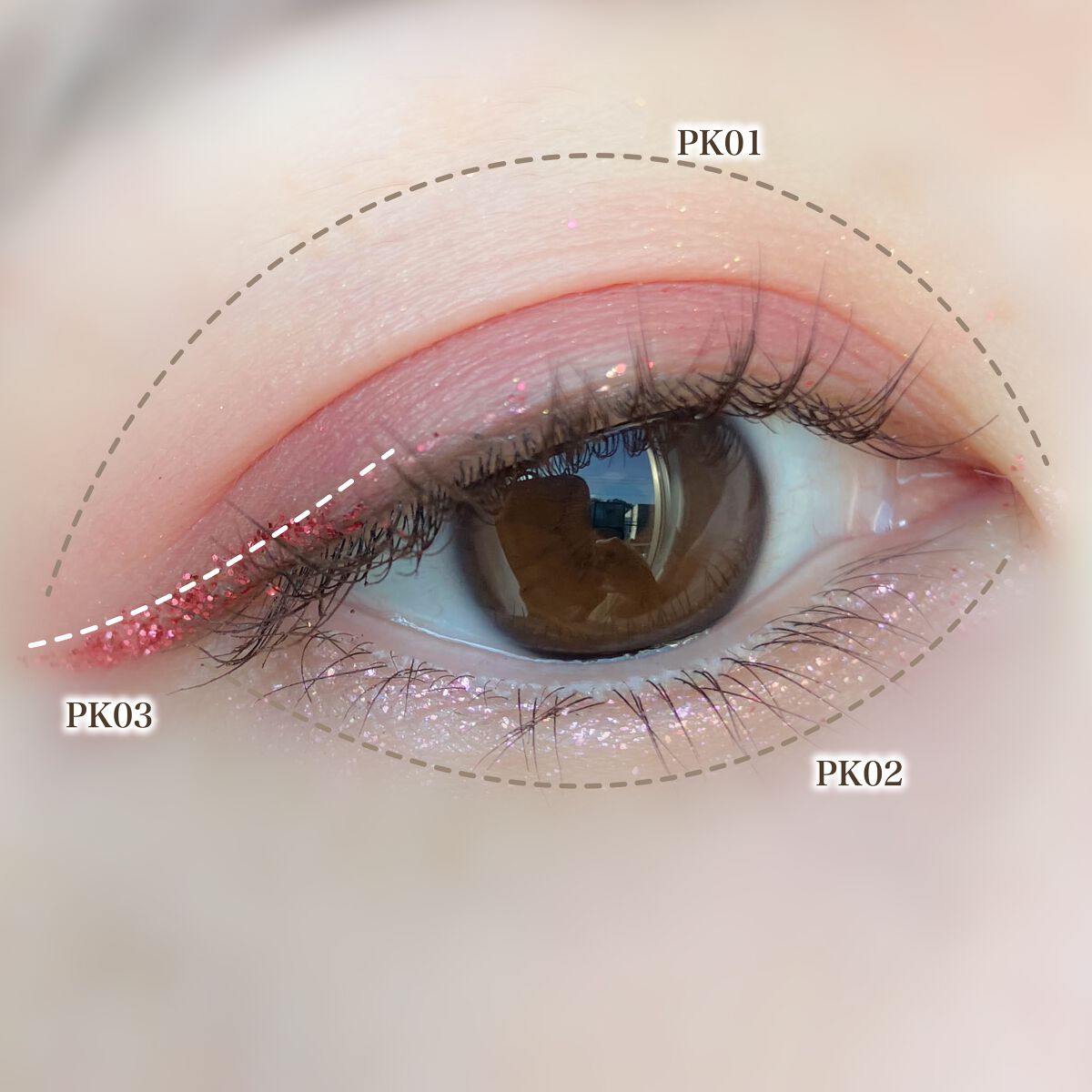 ダイヤモンドシリーズ 星空リキッドアイシャドウ/ZEESEA/リキッドアイシャドウを使ったクチコミ(6枚目)