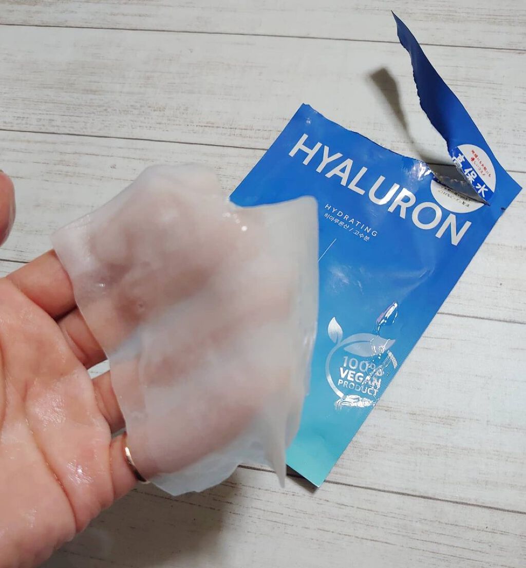 ザ クリーン ビーガン マスク ヒアルロン/BARULAB/シートマスク・パックを使ったクチコミ（2枚目）