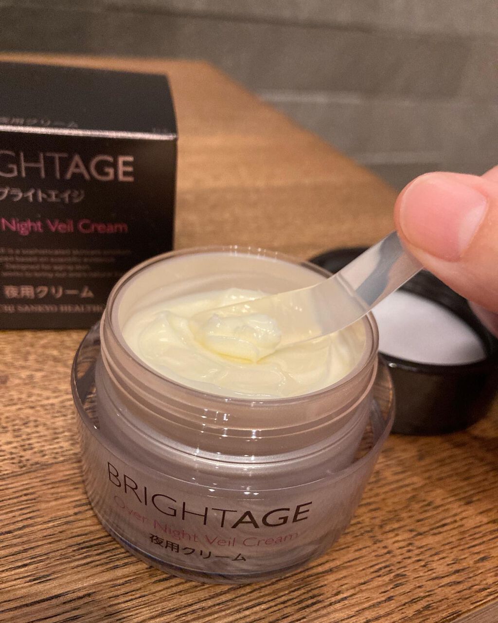 オーバーナイト ヴェールクリーム/BRIGHTAGE/フェイスクリームを使ったクチコミ(2枚目)