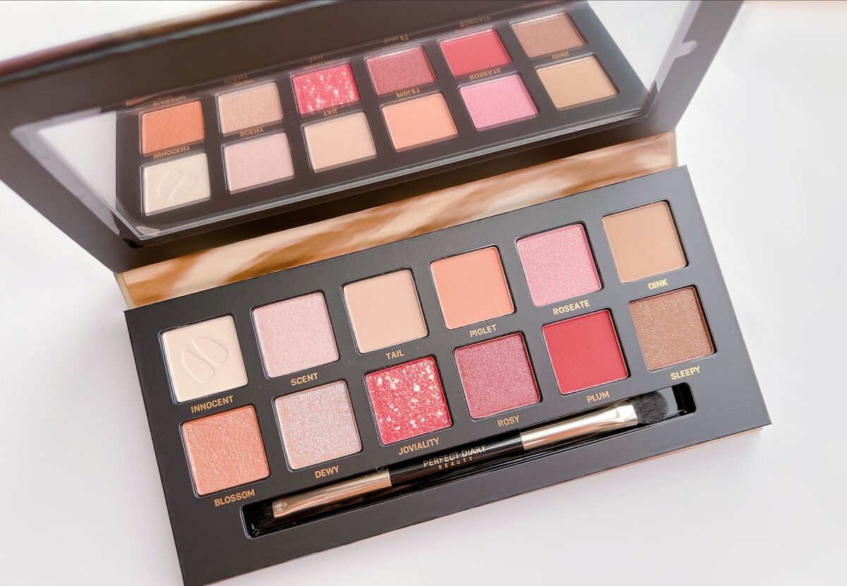 エクスプローラ12色 動物アイシャドウパレット/PERFECT DIARY/アイシャドウパレットを使ったクチコミ（2枚目）