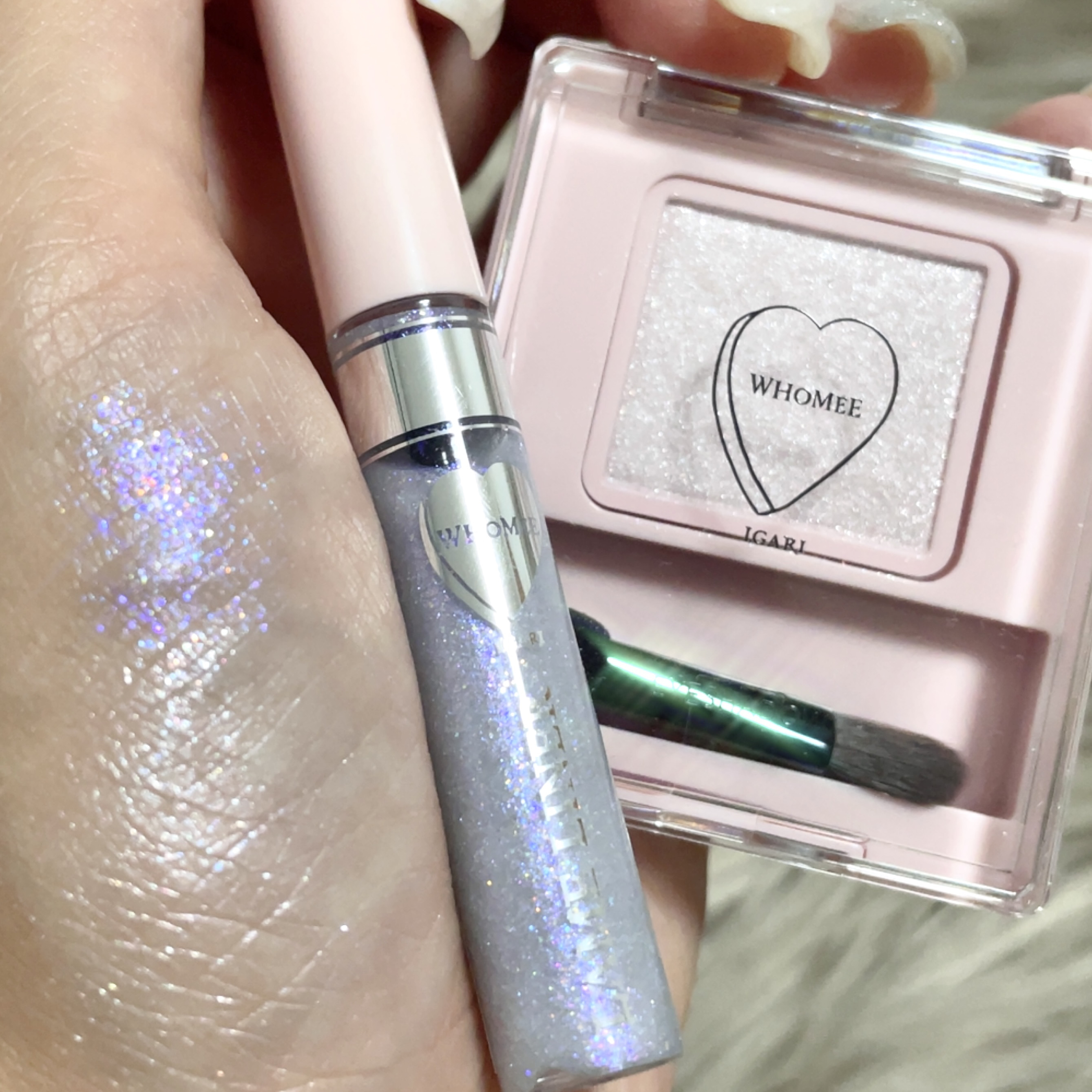 フーミー シングルラメシャドウ/WHOMEE/単色アイシャドウを使ったクチコミ（2枚目）