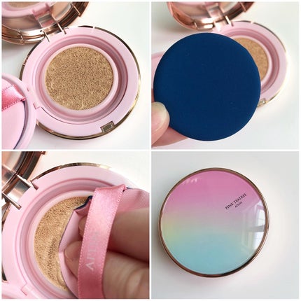 ピンクティーツリーカバークッション/APLIN/クッションファンデーションを使ったクチコミ(3枚目)