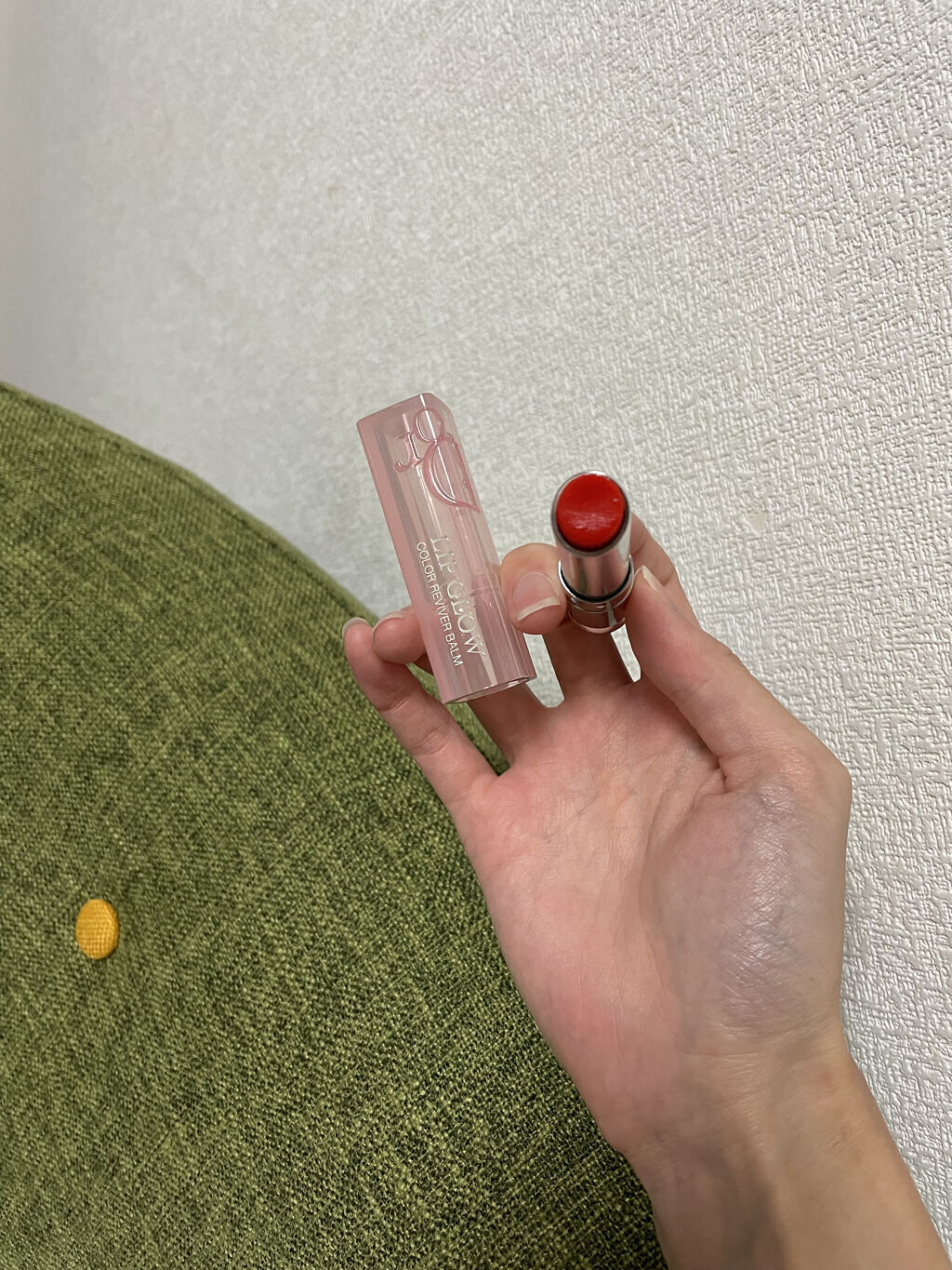 ディオール アディクト リップ グロウ 025 ソウル スカーレット（生産終了）/Dior/リップバームを使ったクチコミ（2枚目）