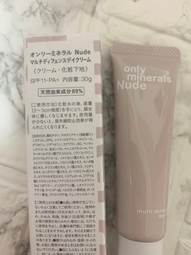 Nude マルチディフェンスデイクリーム/ONLY MINERALS/フェイスクリームを使ったクチコミ（2枚目）