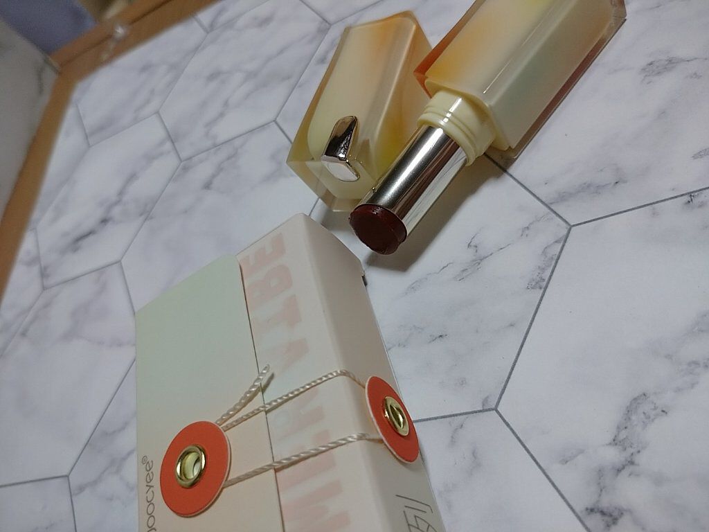 夏禅シリーズ 水光シアーリップスティック #504杏の木漏れ日/Joocyee/口紅を使ったクチコミ（1枚目）