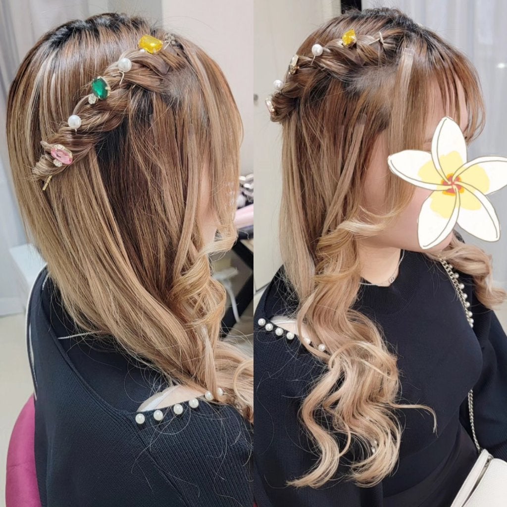 ヘアメイクみどり【YouTube】 on LIPS 「最近流行っているねじりアレンジです🙆♀️こちらは耳を出さない..」(1枚目)