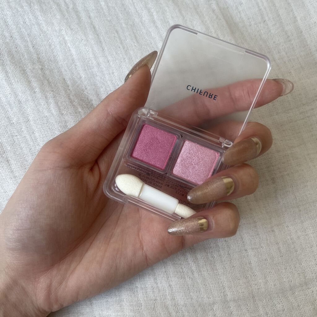 ツイン カラー アイシャドウ/ちふれ/アイシャドウパレットを使ったクチコミ（2枚目）