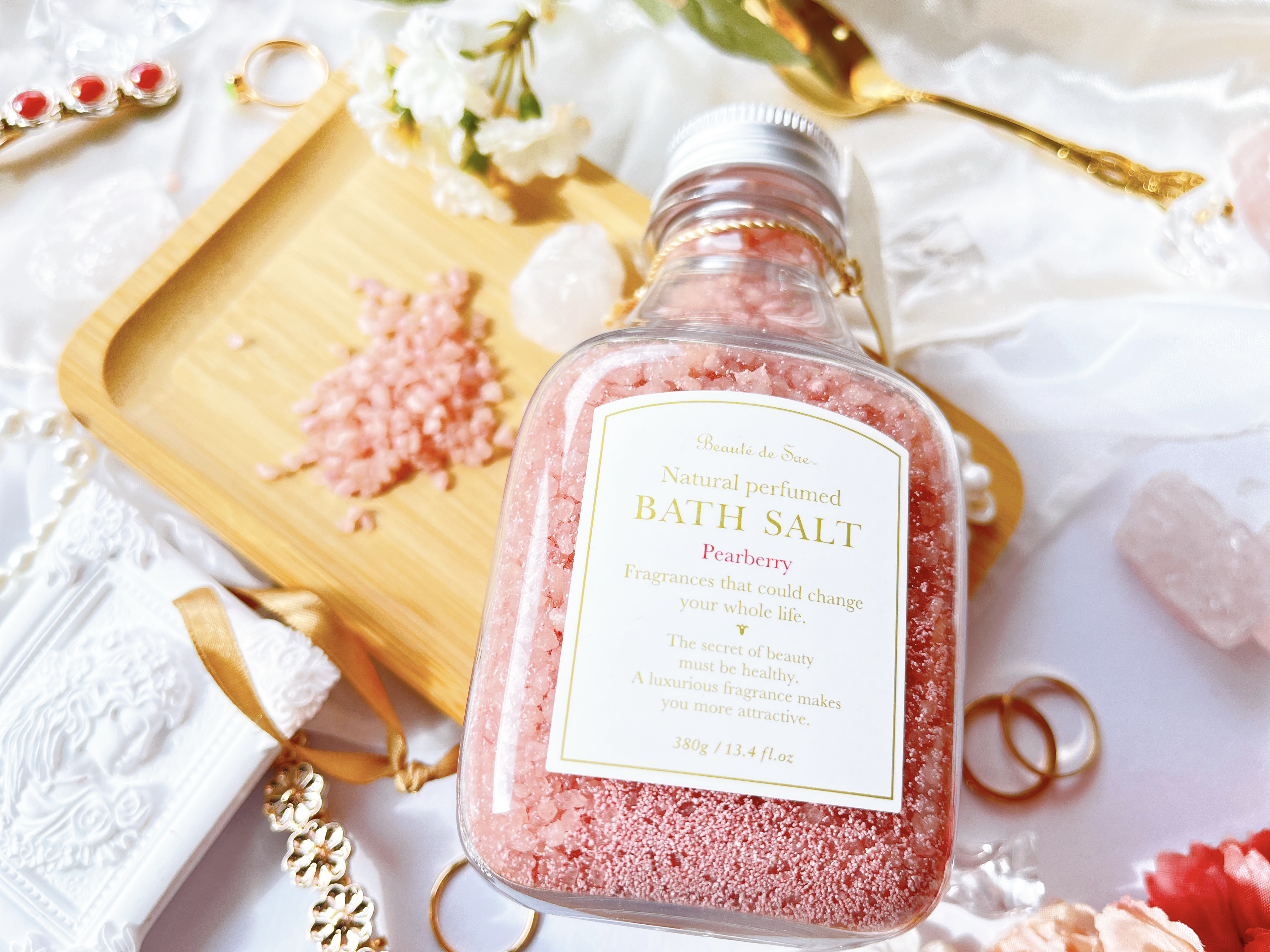 ナチュラル パフュームド バスソルト 〜ローズブーケ〜/ボーテ デュ サエ/入浴剤を使ったクチコミ（2枚目）