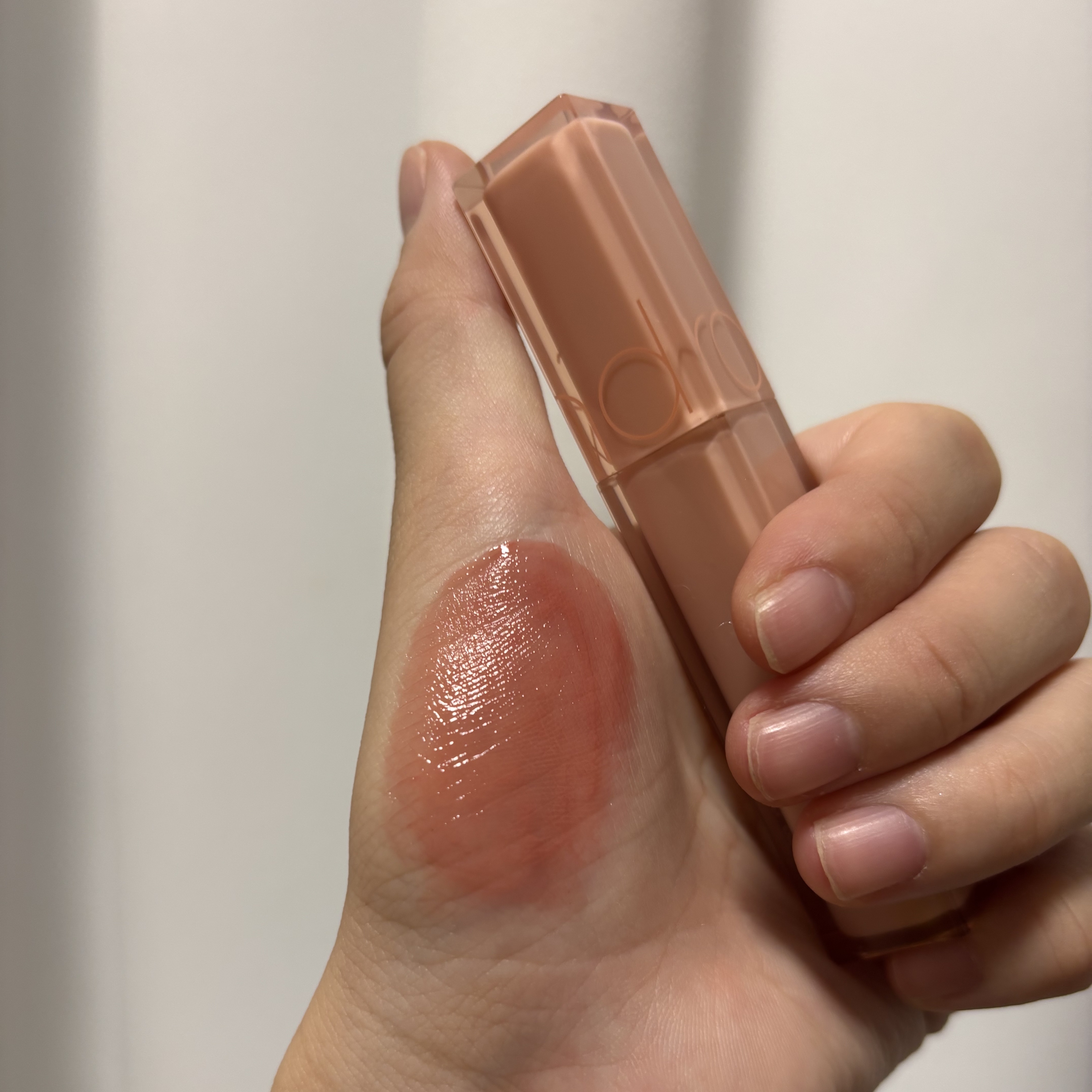 デュイフルウォーターティント 14 ピーチモカ(日本限定)/rom&nd/リップティントを使ったクチコミ（2枚目）