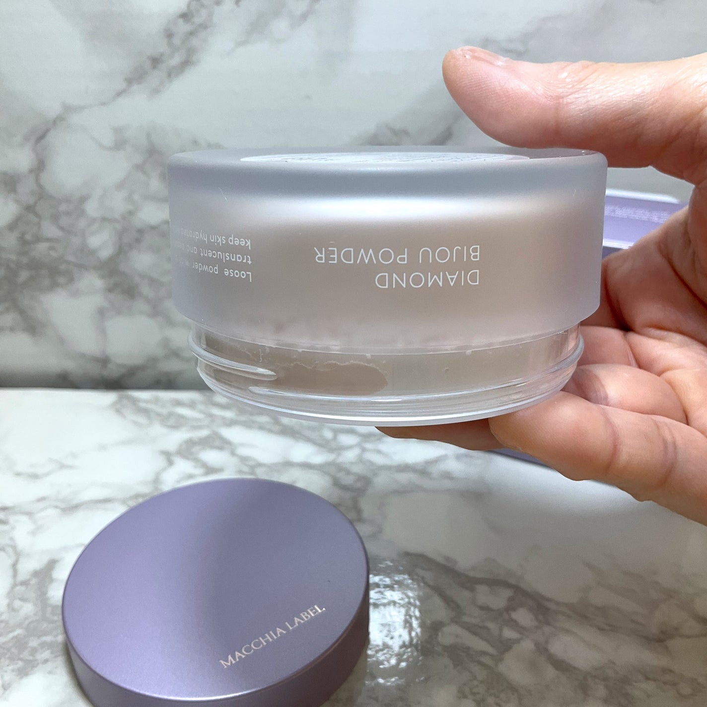 ダイヤモンドビジュパウダー/Macchia Label/ルースパウダーを使ったクチコミ(3枚目)