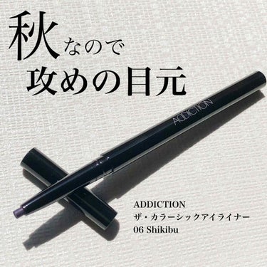 ザ カラーシック アイライナー 09 Shikibu/ADDICTION/ペンシルアイライナーを使ったクチコミ（1枚目）
