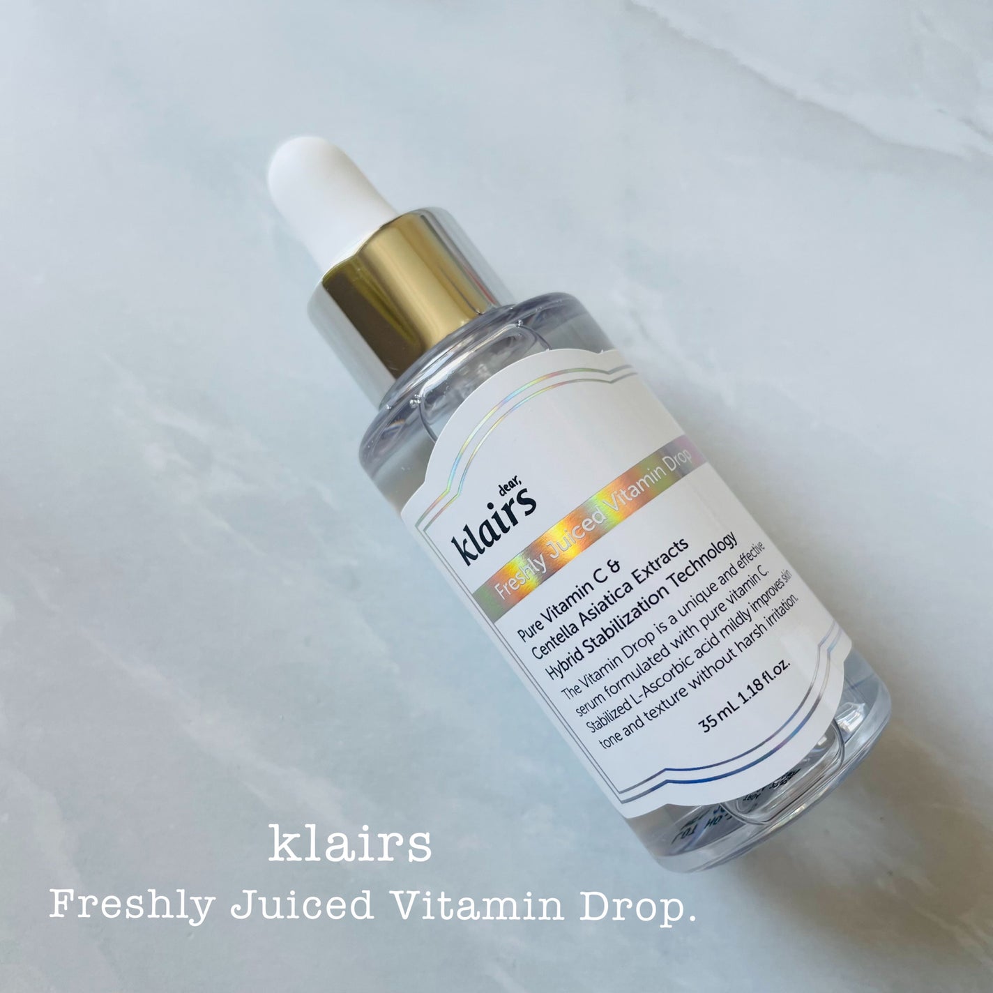 フレッシュリージュースドビタミンドロップ(35ml)/Klairs/美容液を使ったクチコミ(1枚目)