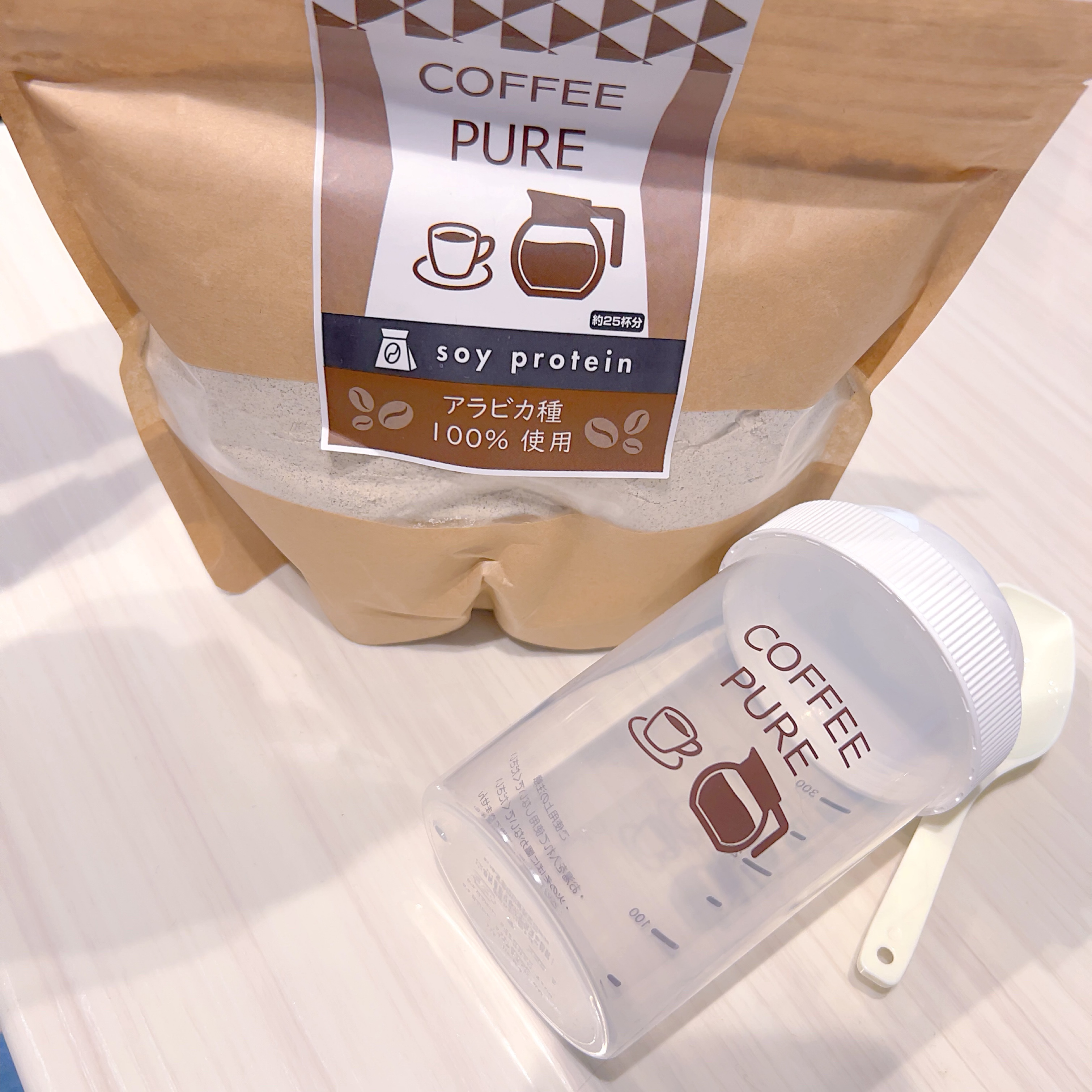 COFFEE PURE（ソイプロテイン）/ピュアパートナー/ソイプロテインを使ったクチコミ（1枚目）