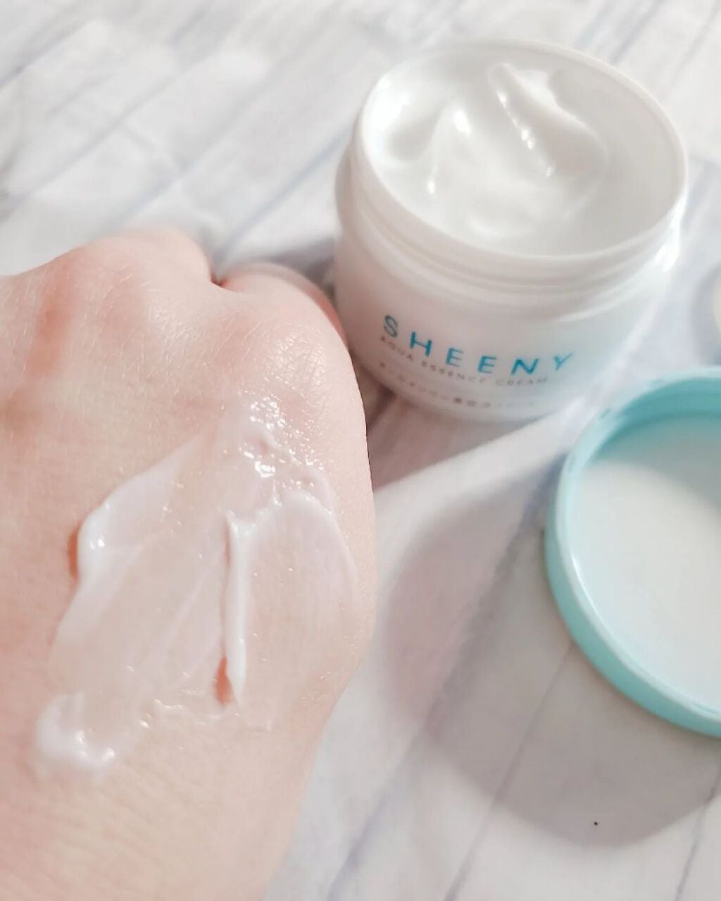 アクアエッセンスクリーム/SHEENY/フェイスクリームを使ったクチコミ(2枚目)