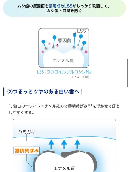 クリニカアドバンテージ+ホワイトニング ハミガキ/クリニカ/歯磨き粉を使ったクチコミ(6枚目)