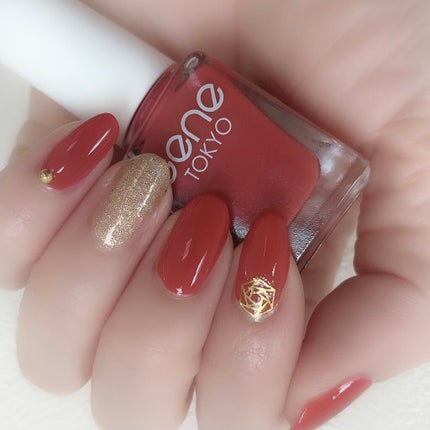 ステンドグラスネイルシール/セリア/ネイルシールを使ったクチコミ(1枚目)