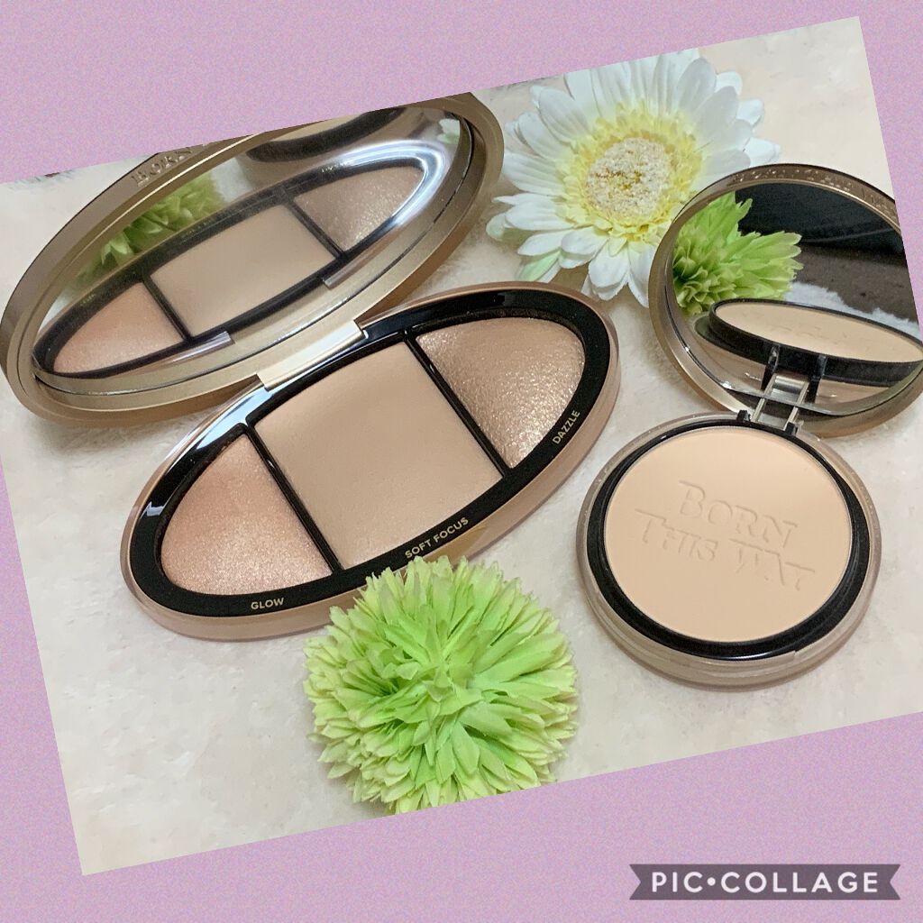 ボーン ディス ウェイ ターン アップ ザ ライト ハイライティング パレット/Too Faced/プレストパウダーを使ったクチコミ（2枚目）