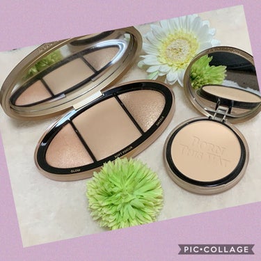 ボーン ディス ウェイ ターン アップ ザ ライト ハイライティング パレット/Too Faced/プレストパウダーを使ったクチコミ（2枚目）