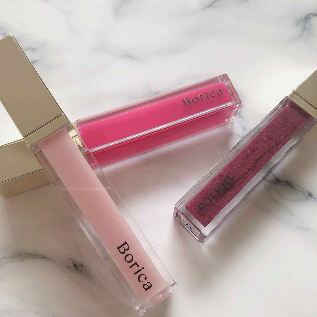 Borica 
リッププランパー エクストラセラム
01 Pink
02 Raspberry Pink
03 Cassis Red

マキシマイザーに似てると噂のboricaゲットしました✨
ショップインに行くたびに買おうか迷ってた。

パ