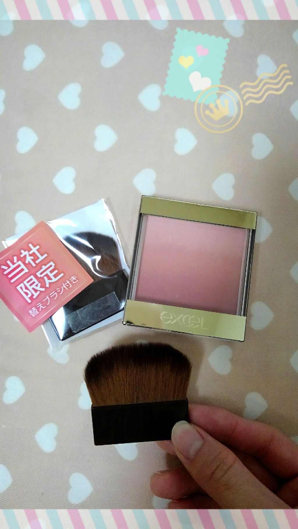 オーラティック ブラッシュ/excel/パウダーチークを使ったクチコミ(1枚目)
