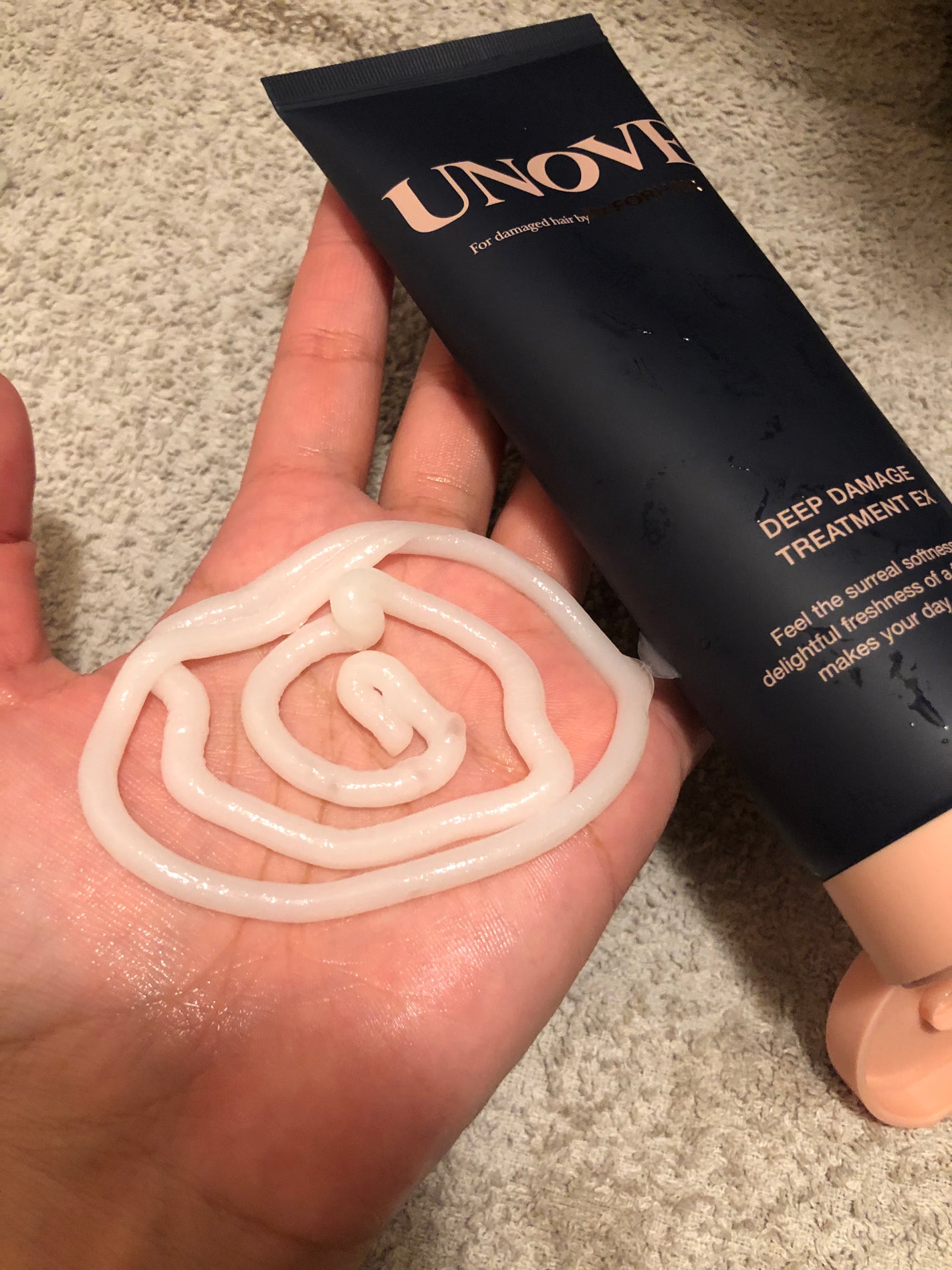 ディープダメージトリートメントEX/UNOVE/洗い流すヘアトリートメントを使ったクチコミ(5枚目)