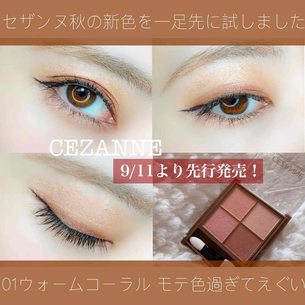 ニュアンスオンアイシャドウ/CEZANNE/アイシャドウパレットを使ったクチコミ(1枚目)