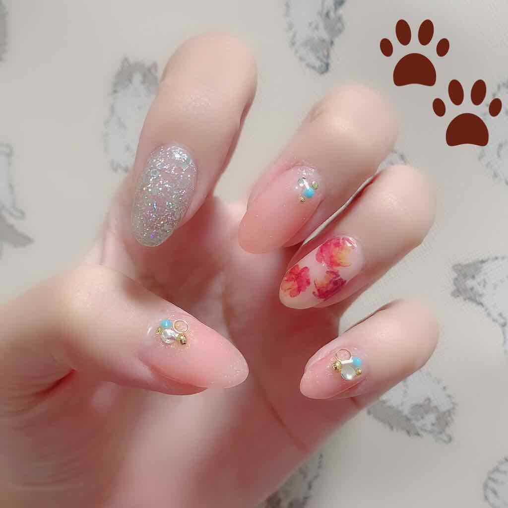 ネイルシール/セリア/ネイルシールを使ったクチコミ（3枚目）