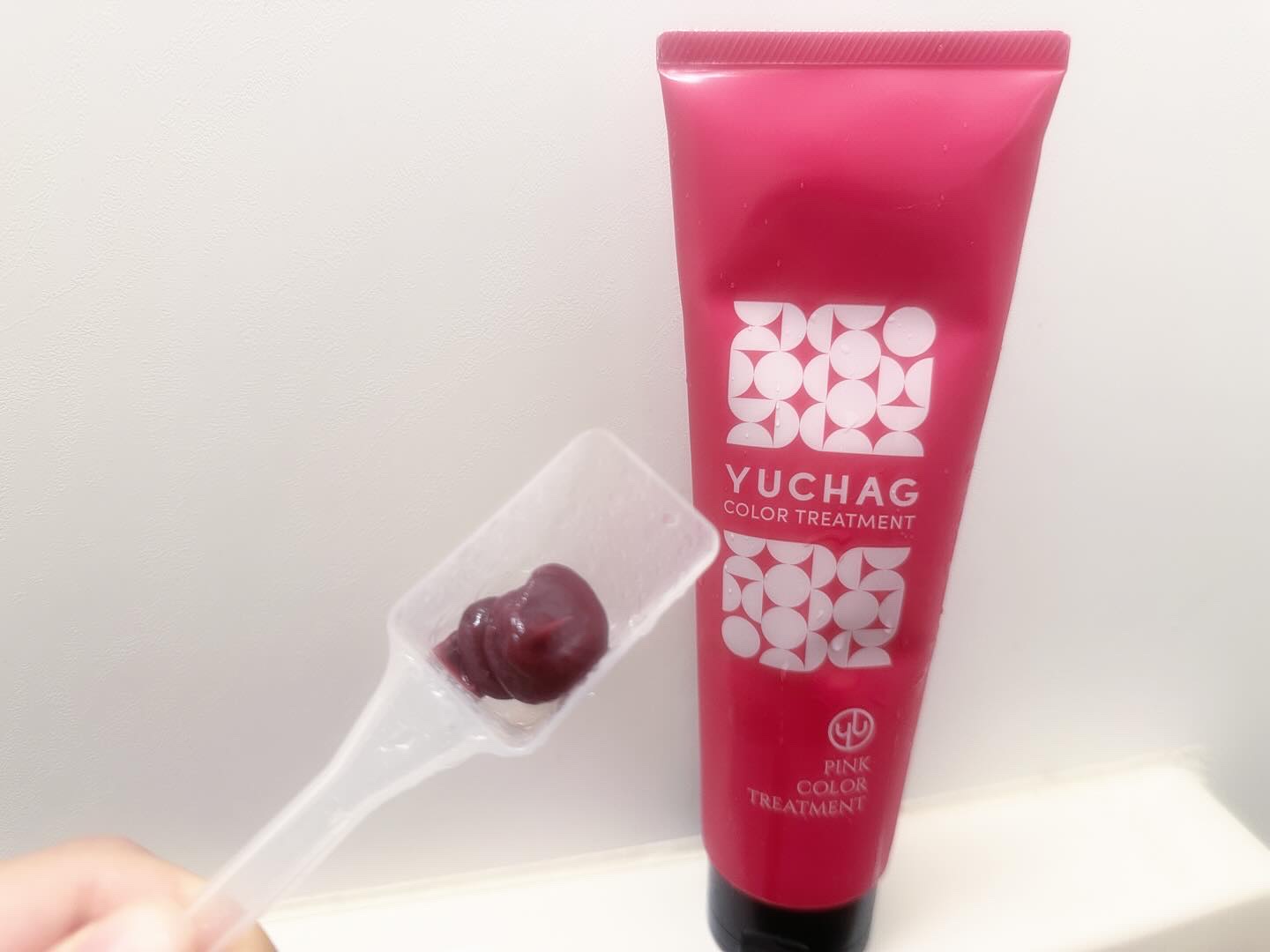 ユチャ　カラーシャンプー/カラートリートメント セット（ピンク）/YUCHAG/市販シャンプーを使ったクチコミ（3枚目）