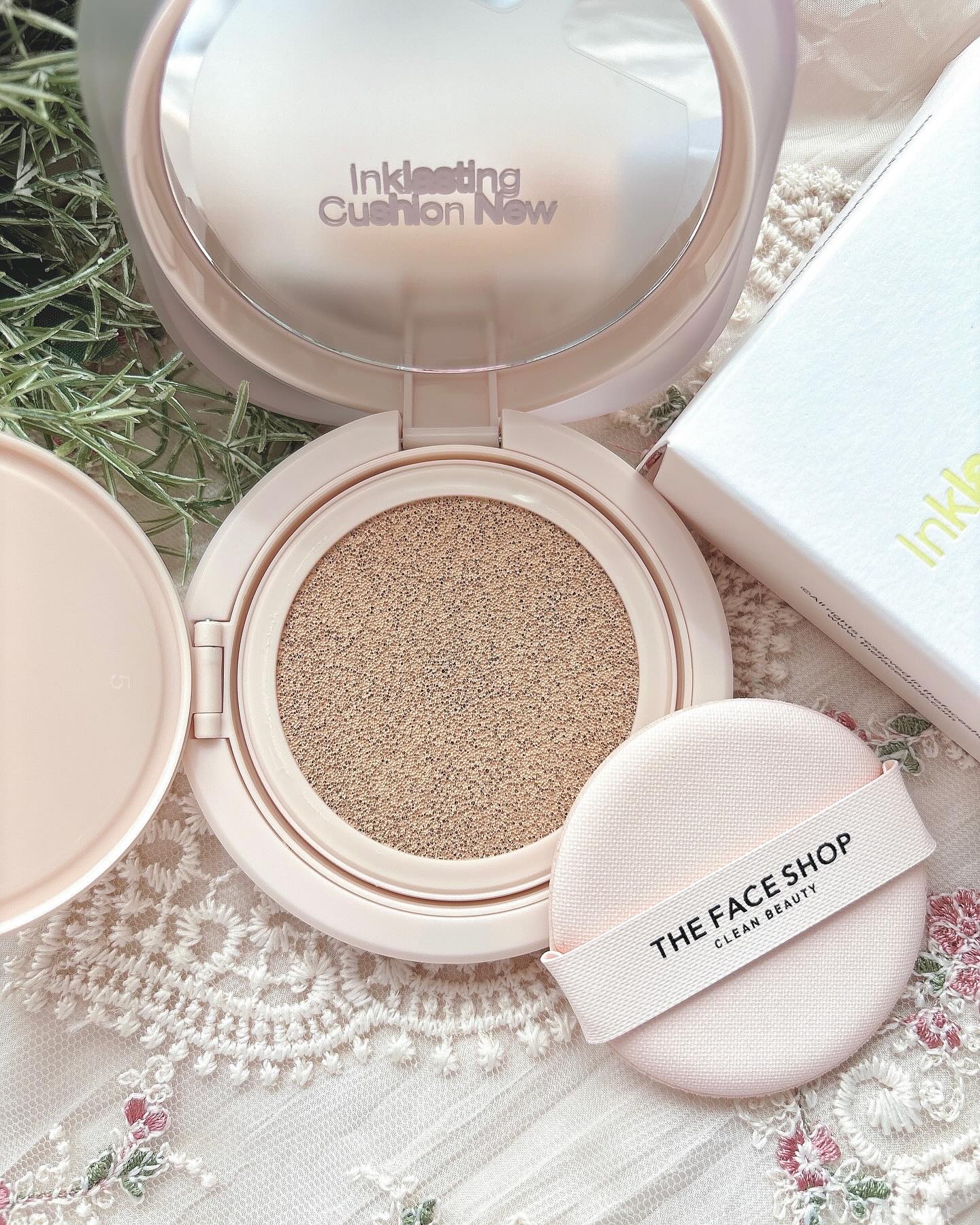 インクラスティングクッションファンデーション/THE FACE SHOP/クッションファンデーションを使ったクチコミ（1枚目）