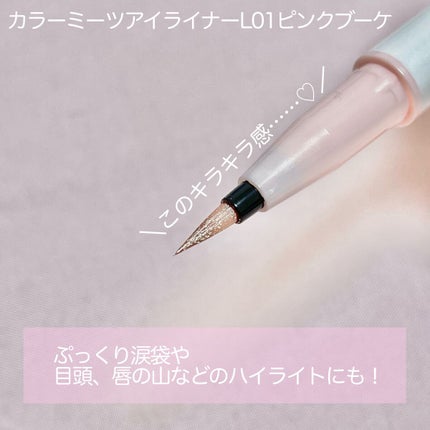 カラーミーツ アイライナーL /リリーフルール/リキッドアイライナーを使ったクチコミ(4枚目)