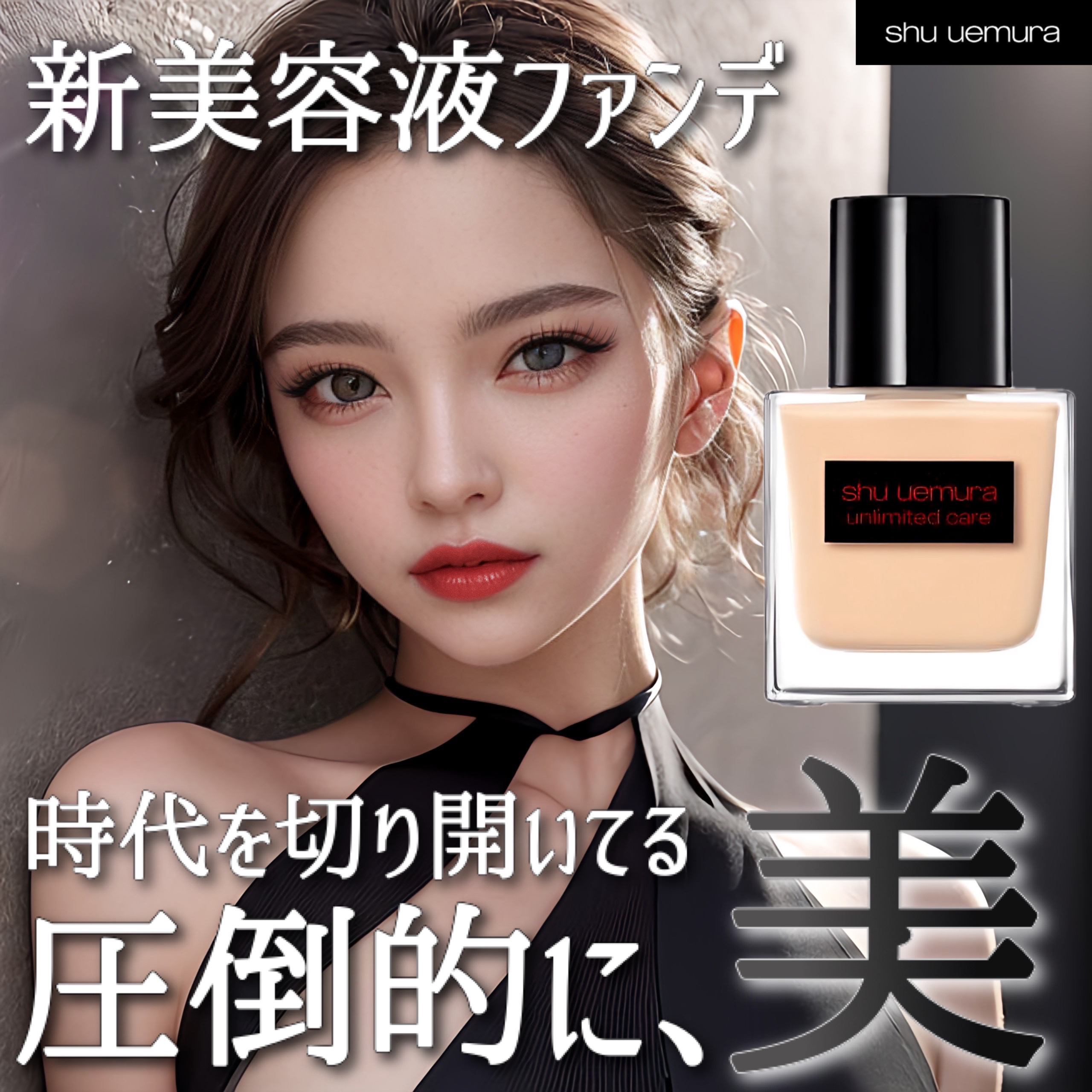 アンリミテッド ケア ツヤ セラム ファンデーション/shu uemura/リキッドファンデーションを使ったクチコミ（1枚目）