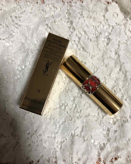 ルージュ ヴォリュプテ シャイン/YVES SAINT LAURENT BEAUTE/口紅を使ったクチコミ(1枚目)