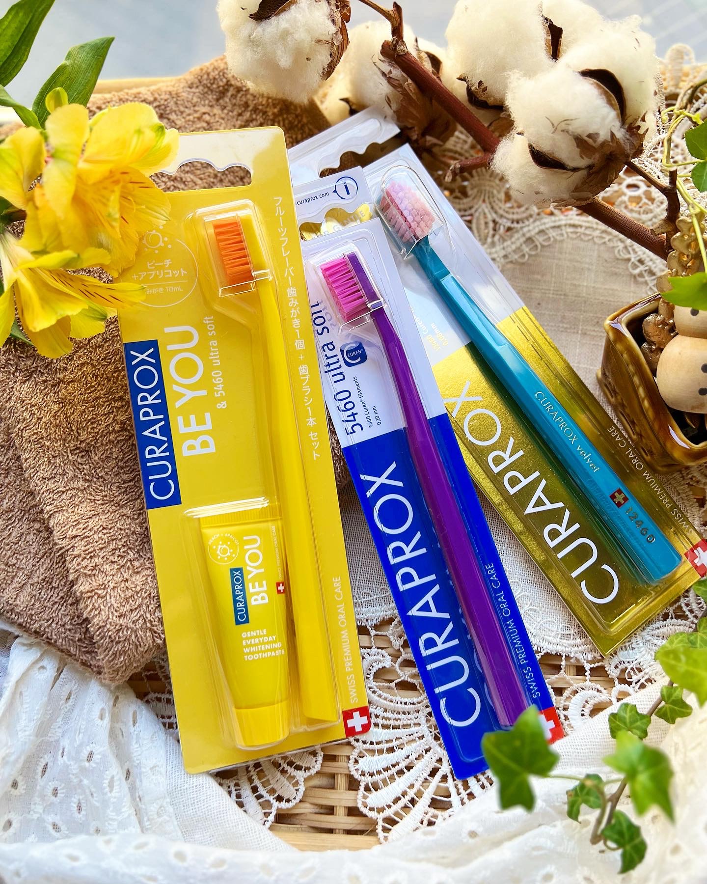 クラプロックスビーユー 歯ブラシ＋歯みがきパック　ピーチ＋アプリコット/CURAPROX/歯磨き粉を使ったクチコミ（2枚目）