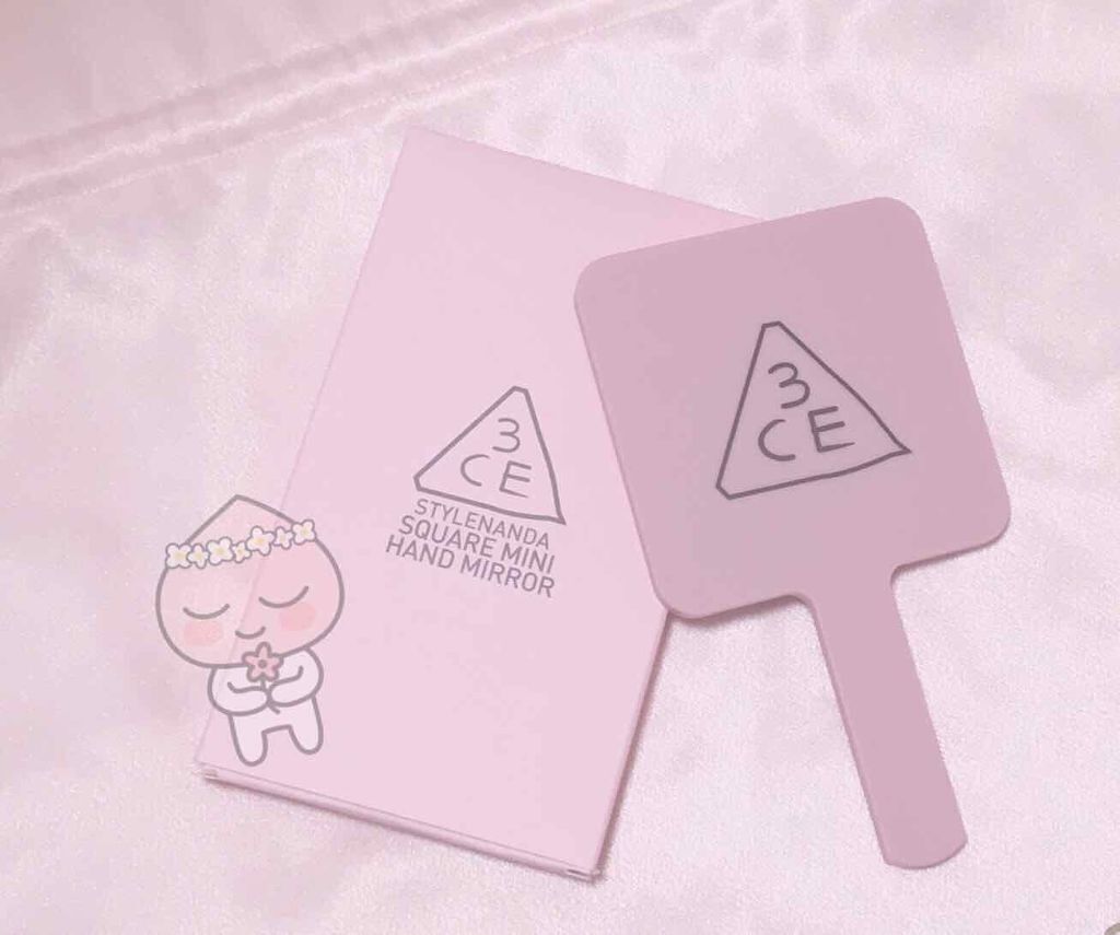 3CE スクエア ミニ ハンドミラー/3CE/その他化粧小物を使ったクチコミ（1枚目）