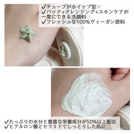 ヴィーガンパッククレンザーチューブ/WHIPPED/洗顔フォームを使ったクチコミ(2枚目)