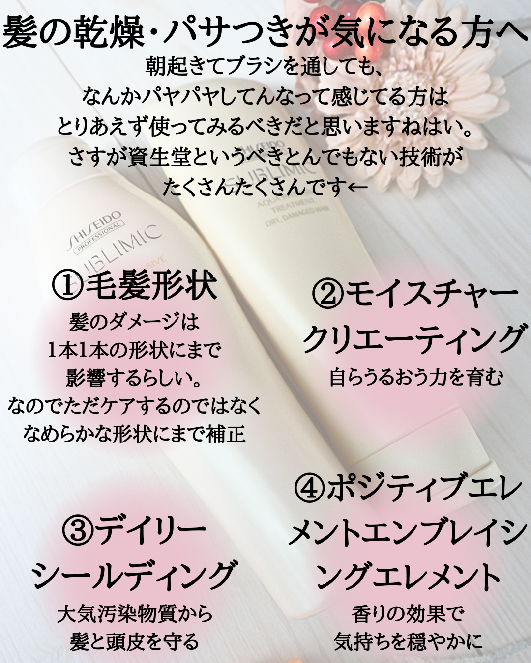 アクアインテンシブ シャンプー／トリートメント/サブリミック/サロンシャンプーを使ったクチコミ（2枚目）