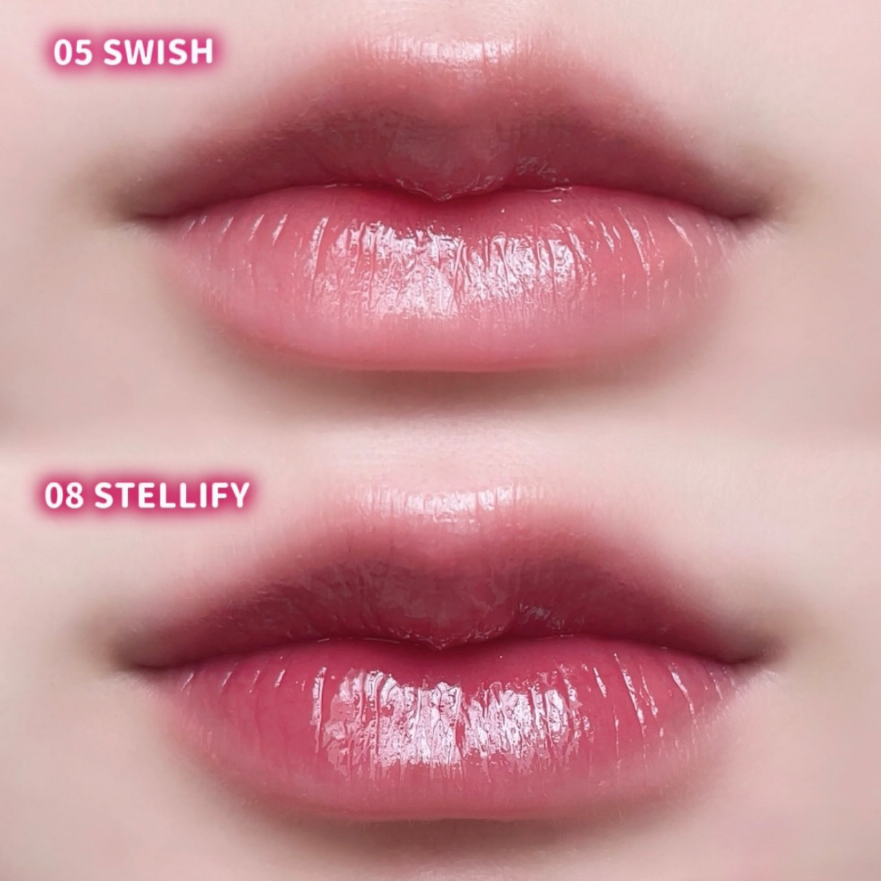 ハートクラッシュ ベアグレイズティント 06 パフィ(PUFFY)/HOLIKA HOLIKA/リップティントを使ったクチコミ（3枚目）