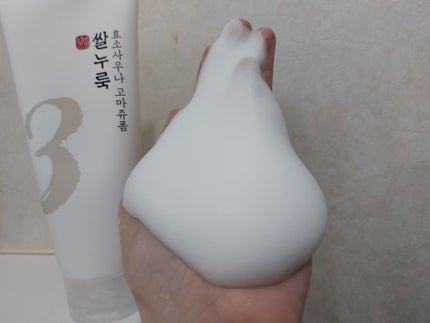 3番 酒かす酵素風呂ゴマージュ洗顔料/numbuzin/スクラブ・ゴマージュを使ったクチコミ(4枚目)