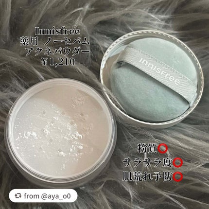 薬用 ノーセバム アクネパウダー/innisfree/フェイスパウダーを使ったクチコミ(2枚目)
