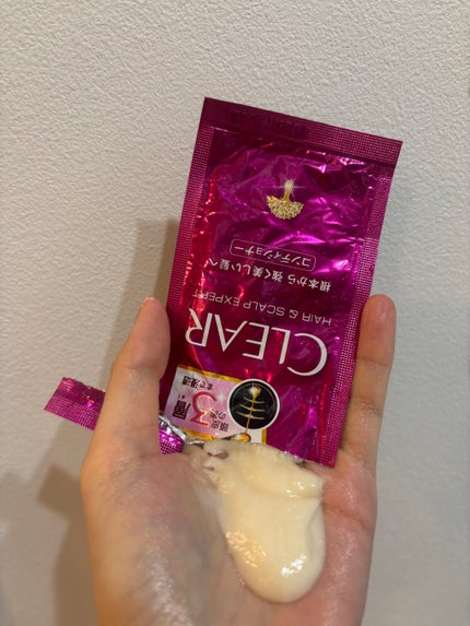 クリア Wヘアシャンプー/ヘアトリートメント/ユニリーバ・ジャパン/市販シャンプーを使ったクチコミ(4枚目)