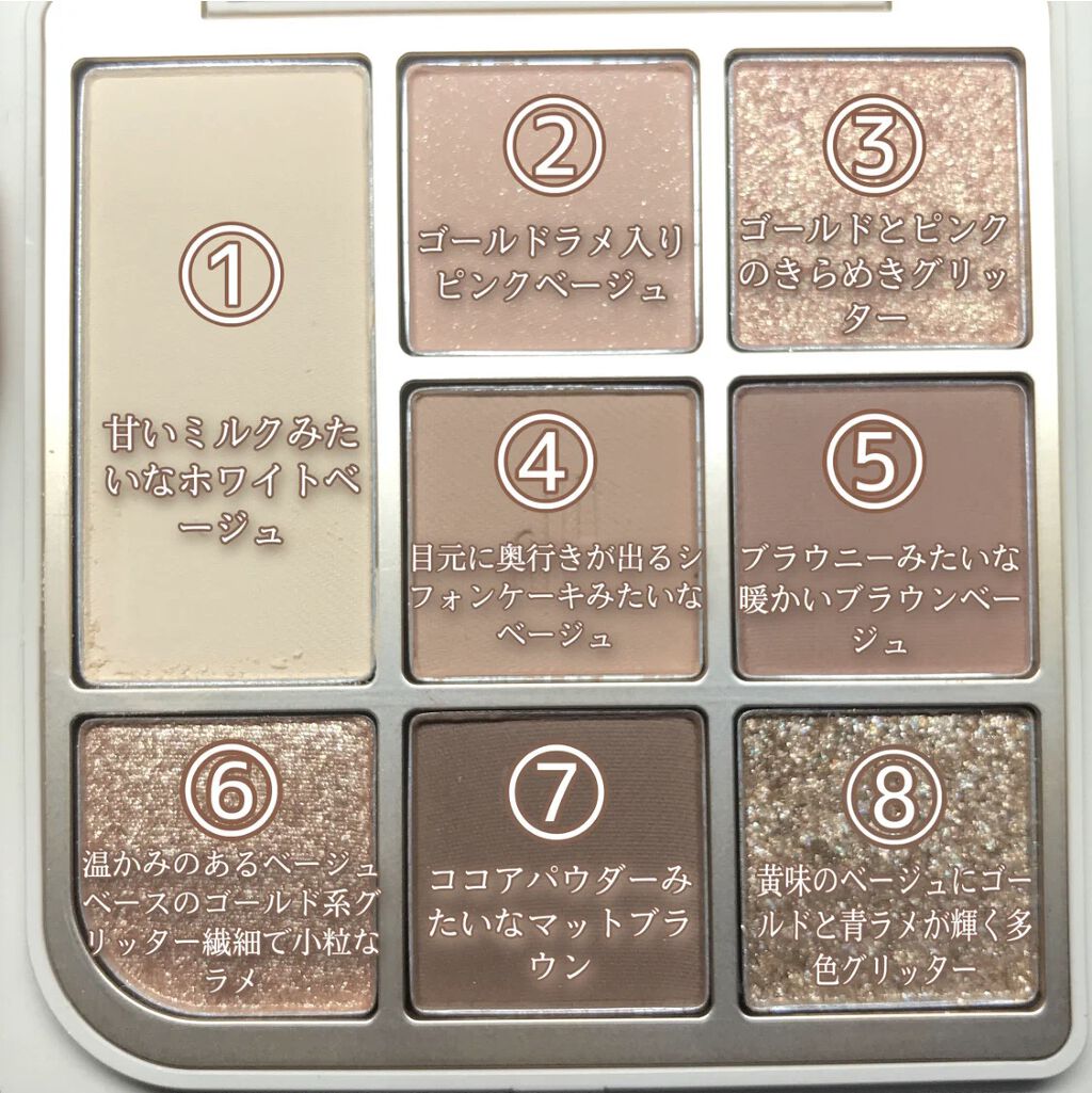 ドットオンムードアイパレット/Heart Percent/アイシャドウパレットを使ったクチコミ（2枚目）